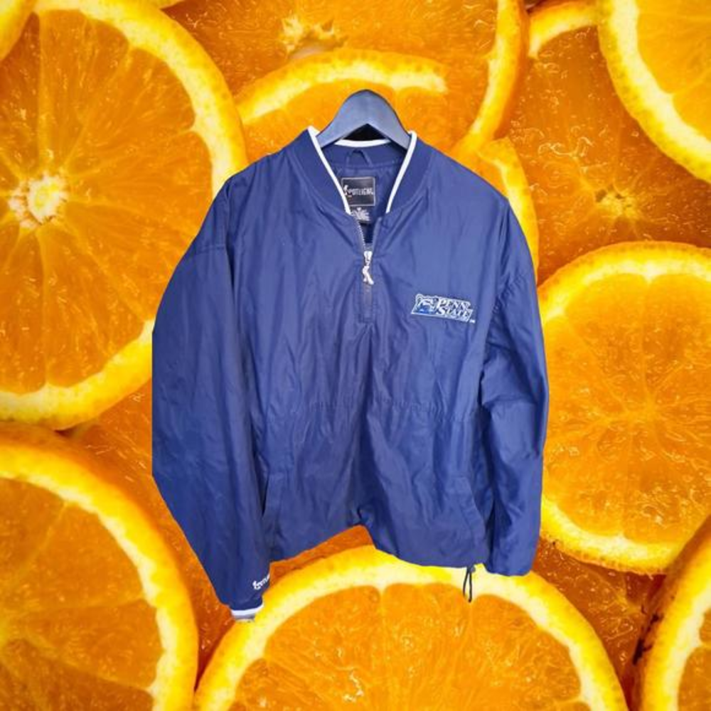 Spotlight Penn State‎ 1/4 Zip Windbreaker with Drawstring at Bottom Size Medium